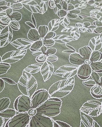 Embroidered linen 150cm
