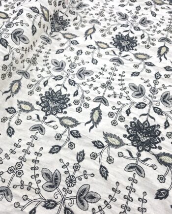 Sequin Thread Embroidered Linen 110cm